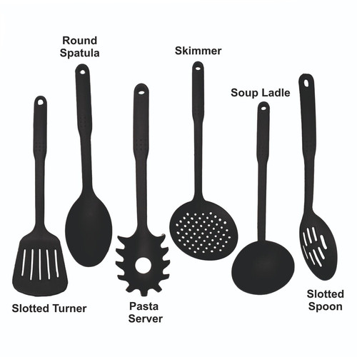6pc nylon kitchen utensil - kitchen, set