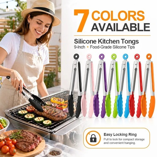 Silicone kitchen tongs cm - silicone,