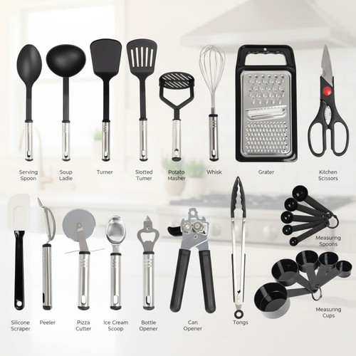 Silicone kitchen utensil set - silicone,