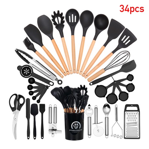 34pcs heat resistant silicone - resistant,