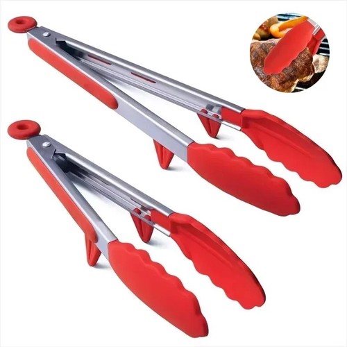 Bbq cooking tongs silicone - bbq,