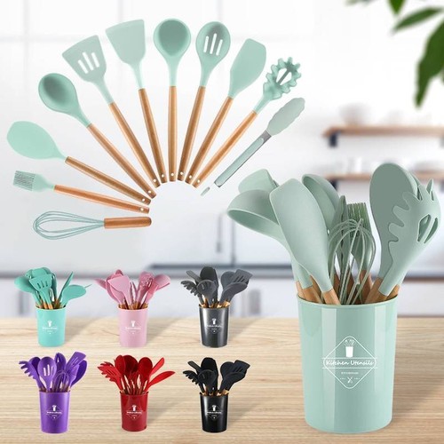 Silicone kitchen utensil set - kitchen,
