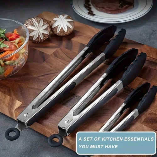 Silicone cooking tongs - silicone,
