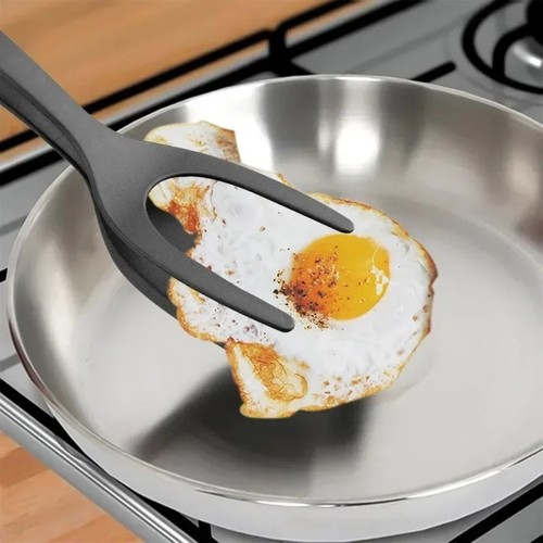 Spatula tongs turner - 2-in-1,