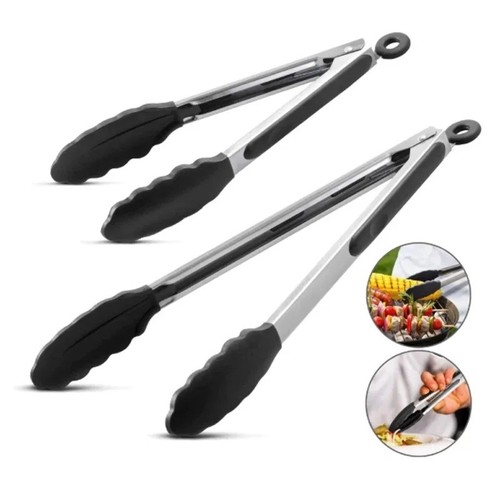 Silicone cooking tongs - cooking,