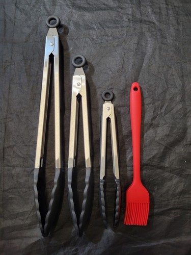 Cooking tongs stainless steel - stainless,