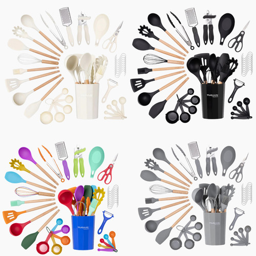 Piece non stick silicone - 35-piece, non-stick
