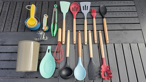 Silicone kitchen utensils set - silicone,