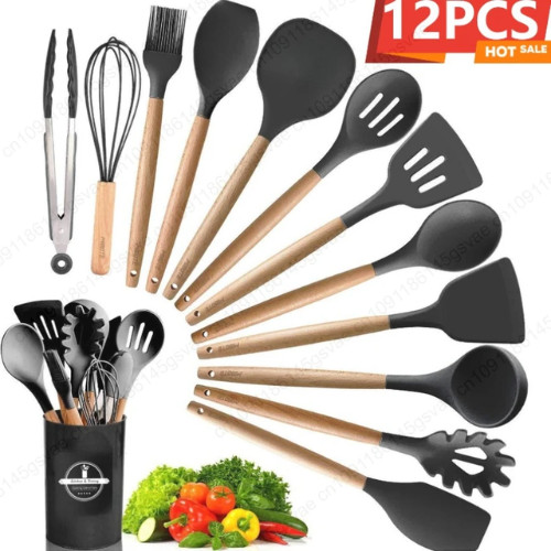 12pcs silicone kitchen - 12pcs,