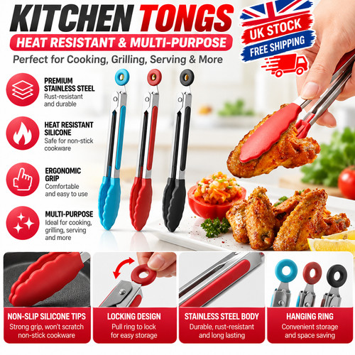 9inch kitchen tongs for - kitchen,