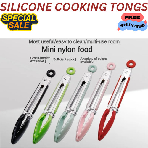 Silicone cooking tongs inch - cooking,