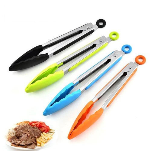 Silicone kitchen tongs - silicone,