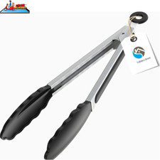 SILICONE COOKING TONGS 9" &
