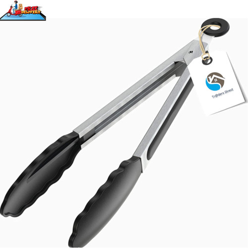 Silicone cooking tongs - tongs, 9"