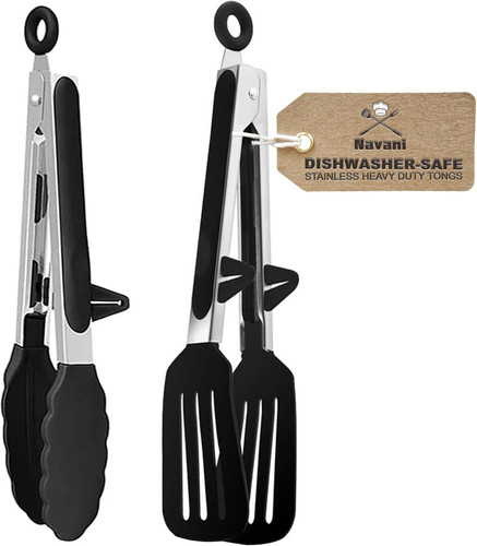 Silicone kitchen tongs - silicone, tongs,