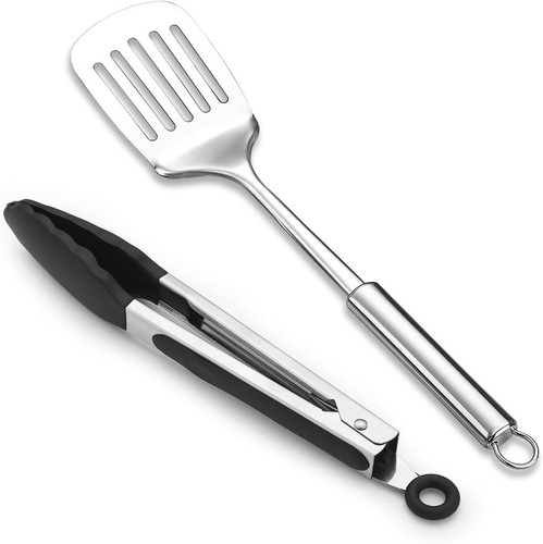 Spatula and cooking tongs - cooking, set