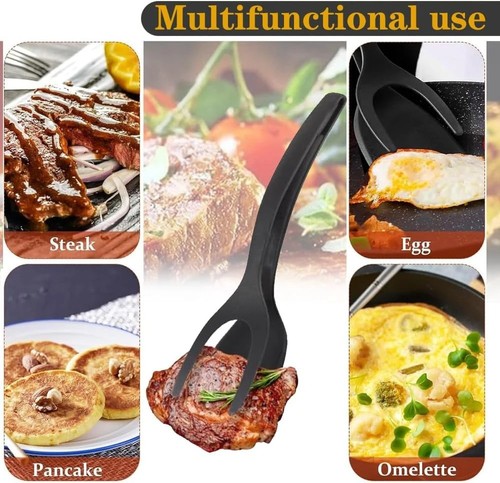 Grip flip spatula tongs - 1,