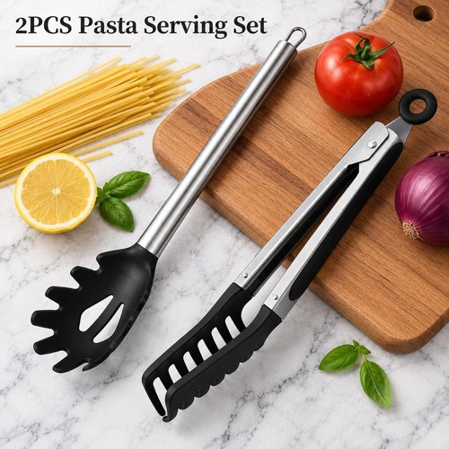 Spaghetti spoon pasta - spoon, tongs