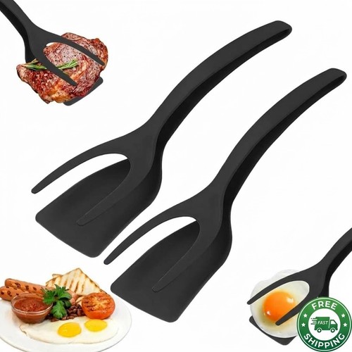 Nylon spatula tongs - 2-in-1,